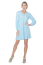 Lantern Sleeves V Neck Dress - Available in 13 Colors