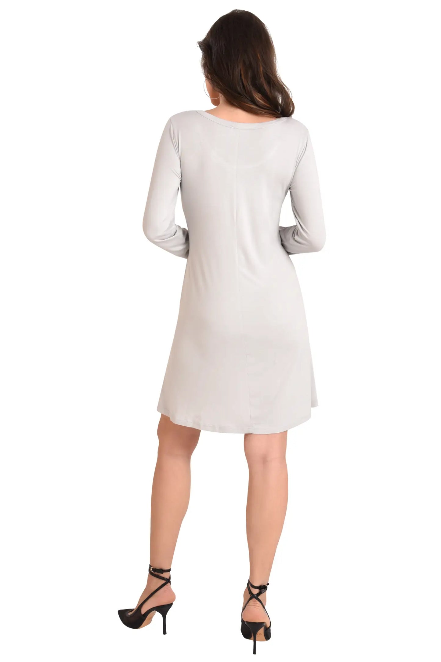 Long Sleeve T-Shirt Dress with Pockets - Available in 6 Colors