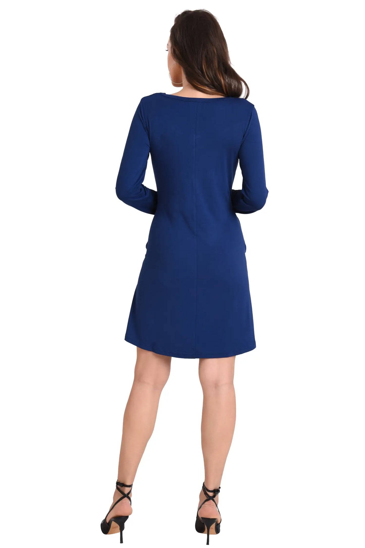 Long Sleeve T-Shirt Dress with Pockets - Available in 6 Colors