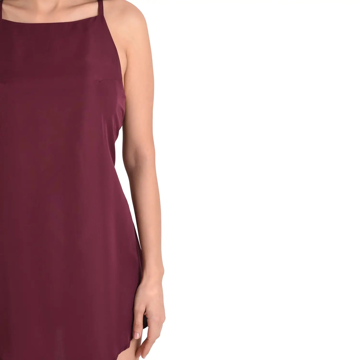 Sleeveless Halter Neck Mini Dress - Available in 5 Colors