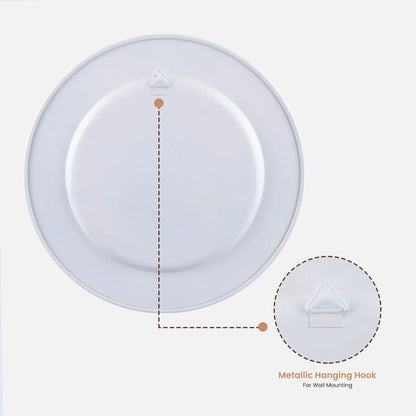 Halloween Skull & Rose Decorative Wall Art Plate in 12”