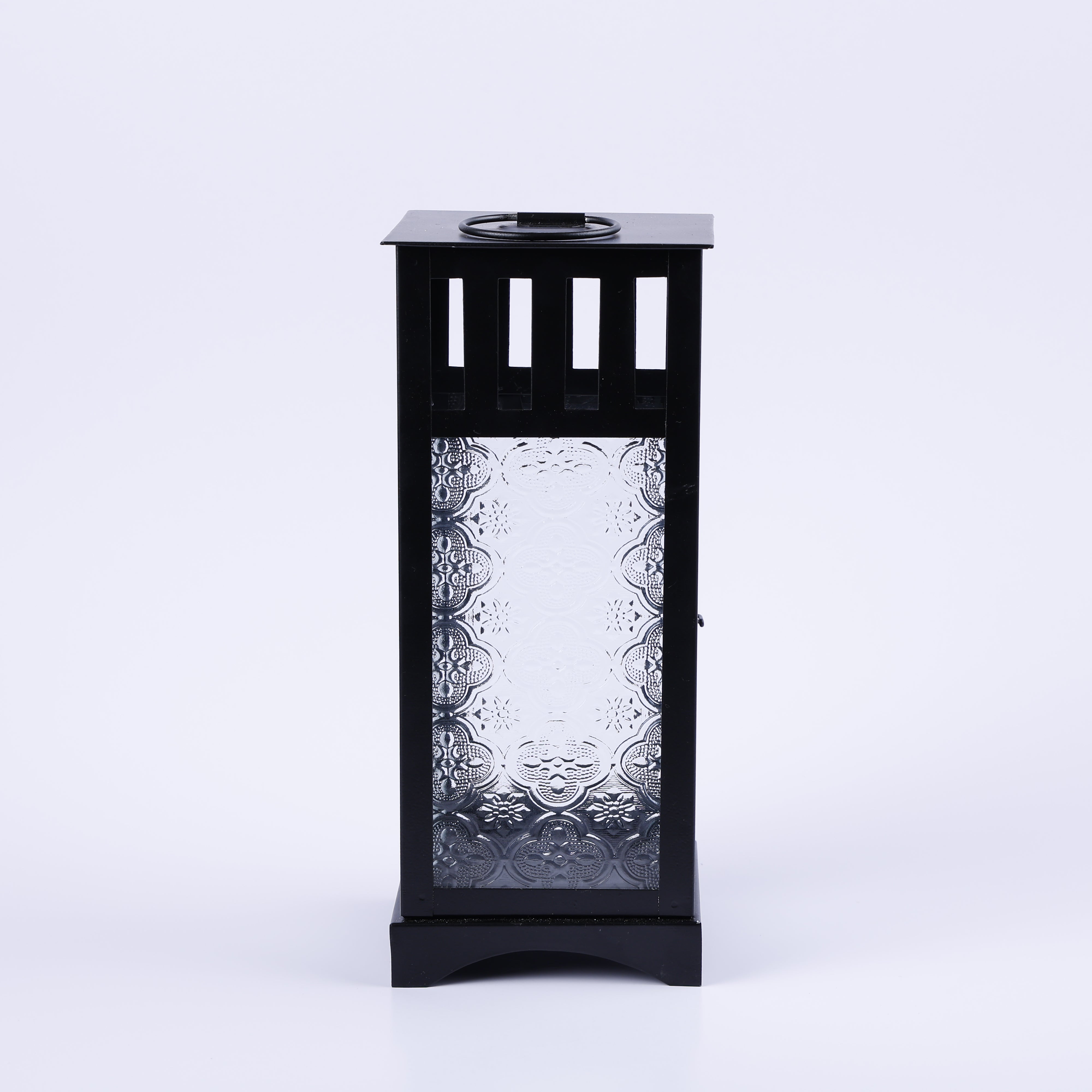 Metal & Embossed Glass Vintage Lantern – 3 Colors