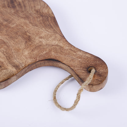 Chopping Board Bottle Neck with Hanging Hole –Wood, in 15.75x8"