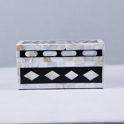 Handicrafts Home Alhambra Negra Decorative Storage Box with Lid