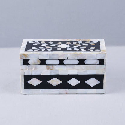 Handicrafts Home Alhambra Negra Decorative Storage Box with Lid