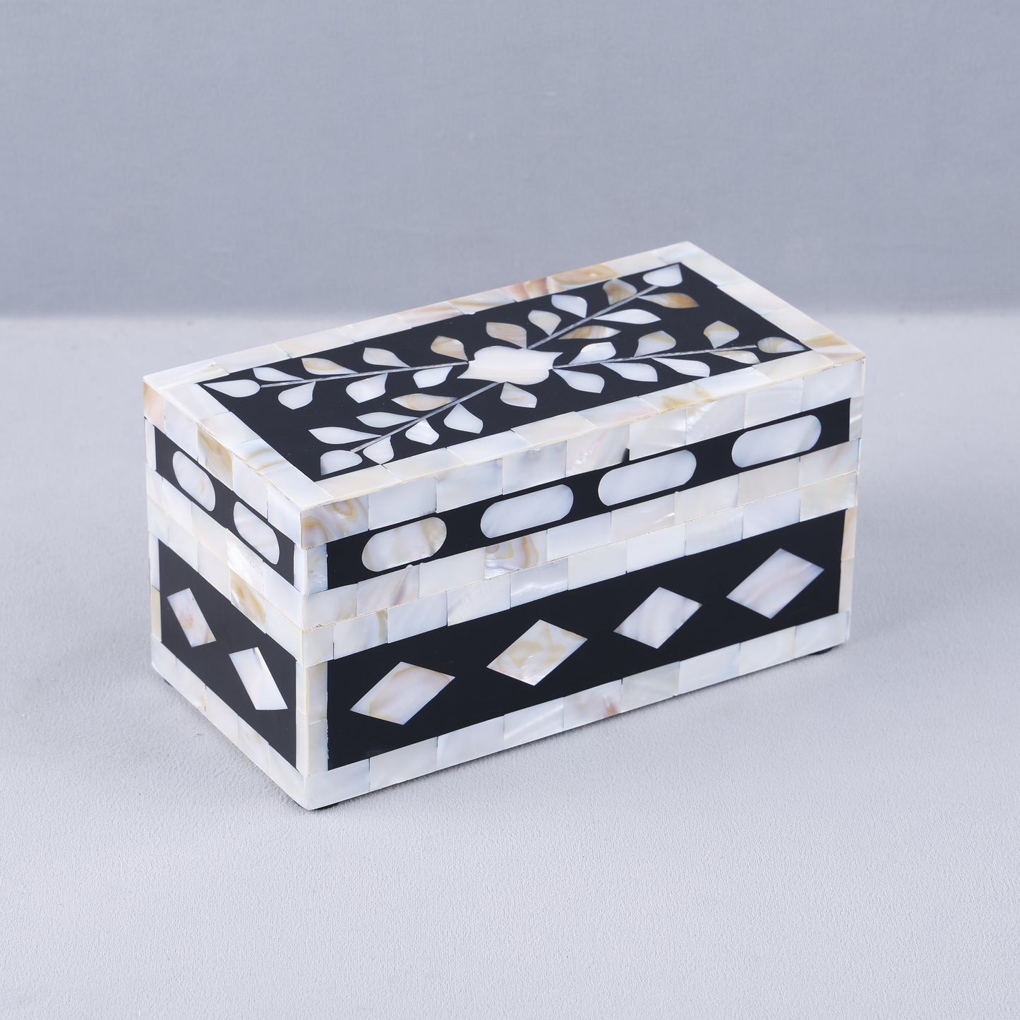 Handicrafts Home Alhambra Negra Decorative Storage Box with Lid