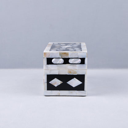 Handicrafts Home Alhambra Negra Decorative Storage Box with Lid