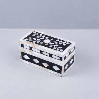 Handicrafts Home Alhambra Negra Decorative Storage Box with Lid