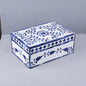Handicrafts Home Alhambra Azul Decorative Storage Box with Lid