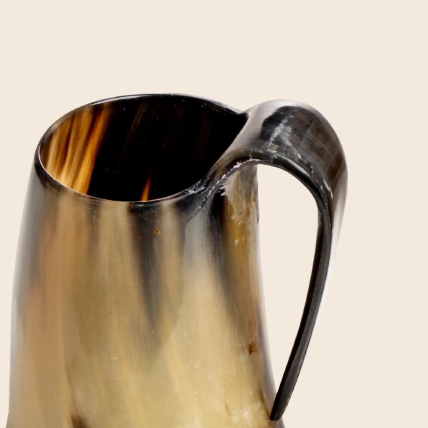 Handmade Viking Horn Whiskey Mugs – 3 Inch Real Ox Horn Mugs for Whiskey & Cocktails, Small