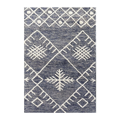 Premium Hand-Tufted Rug Made of 100% Wool  - Snowfall - 2x8 Feet