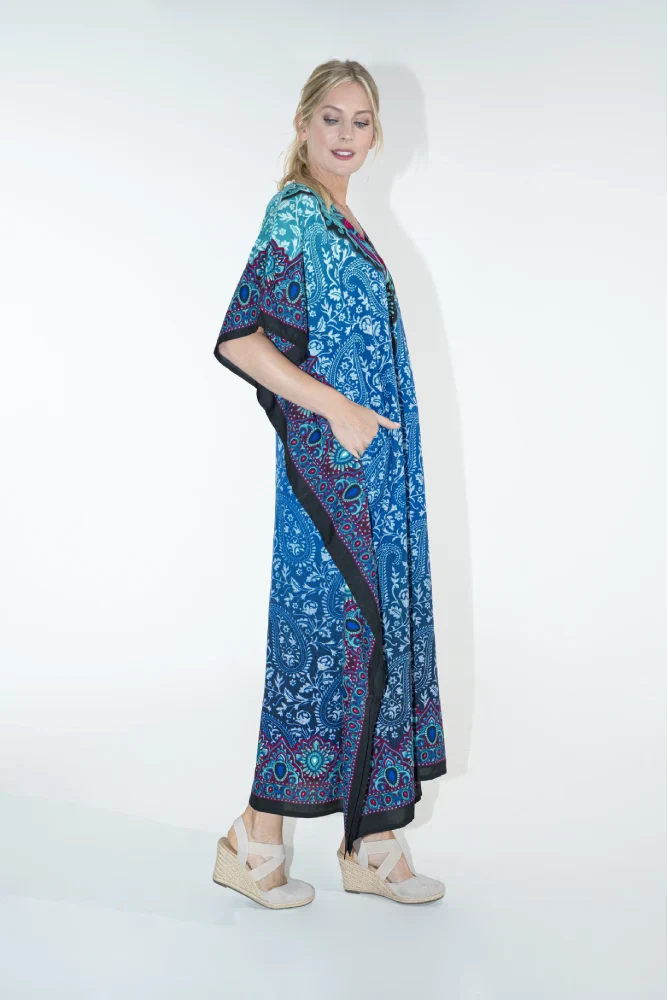 Women Kaftan Tunic Kimono Dress Maxi Kaftans- Available in 4 Colors