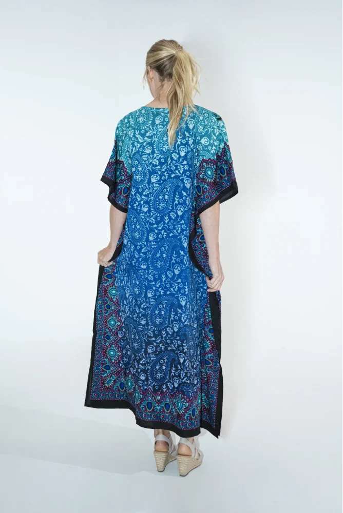 Women Kaftan Tunic Kimono Dress Maxi Kaftans- Available in 4 Colors