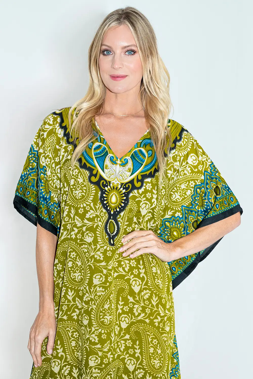 Women Kaftan Tunic Kimono Dress Maxi Kaftans- Available in 4 Colors