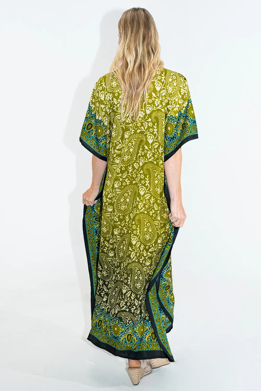 Women Kaftan Tunic Kimono Dress Maxi Kaftans- Available in 4 Colors