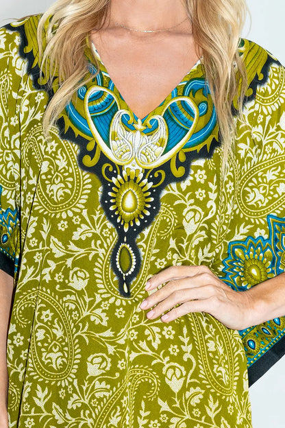 Women Kaftan Tunic Kimono Dress Maxi Kaftans- Available in 4 Colors