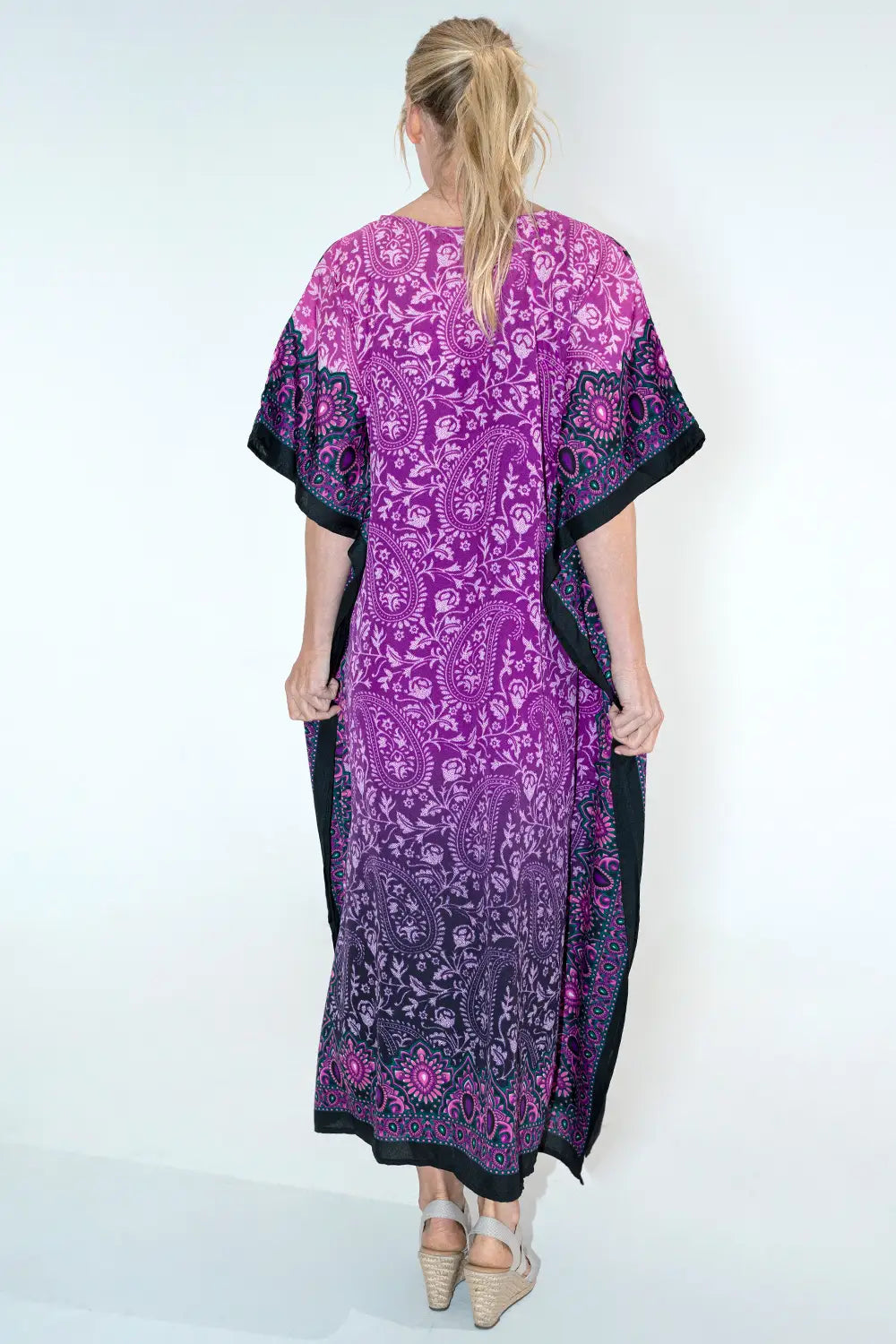 Women Kaftan Tunic Kimono Dress Maxi Kaftans- Available in 4 Colors