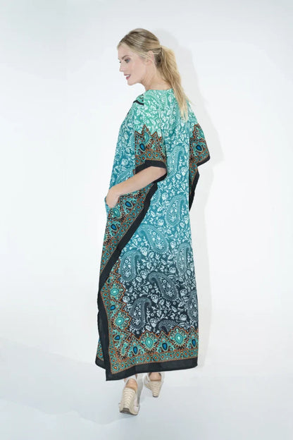 Women Kaftan Tunic Kimono Dress Maxi Kaftans- Available in 4 Colors