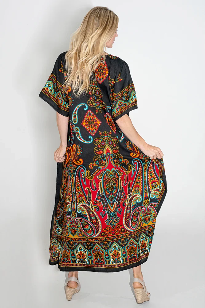 Kaftan Tunic Kimono Dress Ladies Maxi Kaftans - Available in 3 color options