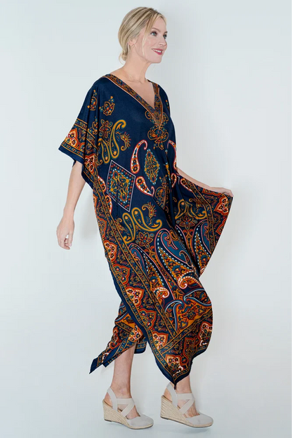 Kaftan Tunic Kimono Dress Ladies Maxi Kaftans - Available in 3 color options