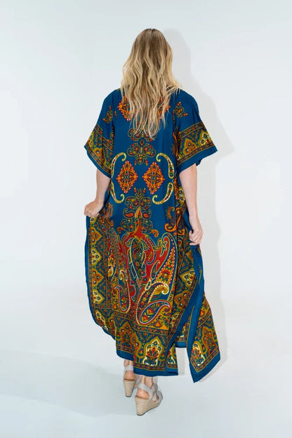 Kaftan Tunic Kimono Dress Ladies Maxi Kaftans - Available in 3 color options