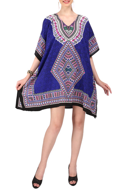 Kaftan Tunic Kimono Dress Ladies Top Kaftans - Available in 4 Colors