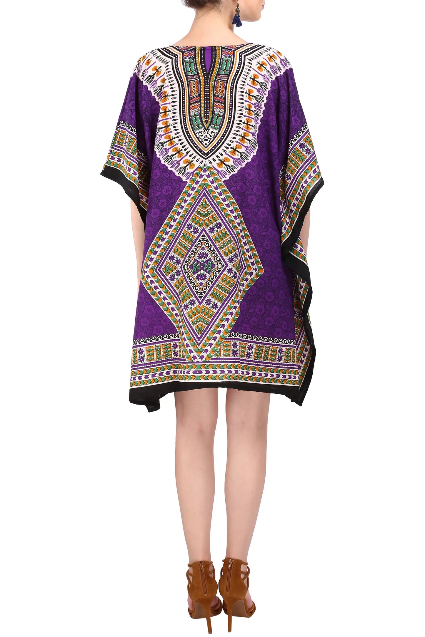 Kaftan Tunic Kimono Dress Ladies Top Kaftans - Available in 4 Colors