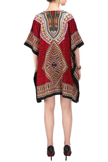 Kaftan Tunic Kimono Dress Ladies Top Kaftans - Available in 4 Colors