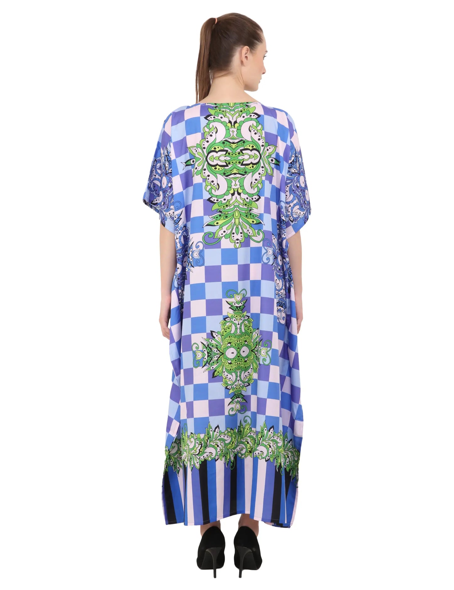 Women's Kaftans Plus Size Loungewear Long Maxi Style Dress 143- Available in 6 Colors