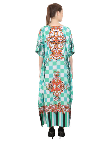 Women's Kaftans Plus Size Loungewear Long Maxi Style Dress 143- Available in 6 Colors