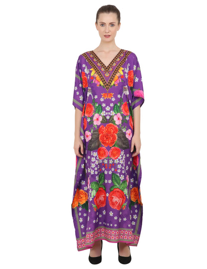 Women's Kaftans Plus Size Loungewear Long Maxi Style Dress 144 - Available in 4 Colors