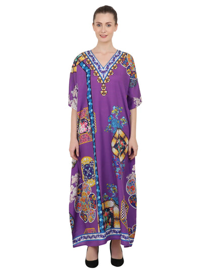 Women's Kaftans Plus Size Loungewear Long Maxi Style Dress 145 - Available in 5 Colors