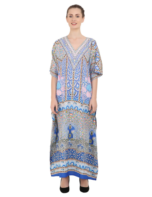 Women's Kaftans Plus Size Loungewear Long Maxi Style Dress 147 - Available in 3 Colors