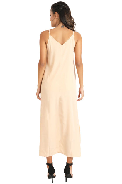 Strap Dress Maxi Style Long Kaftans with Pockets - Available in 5 Colors