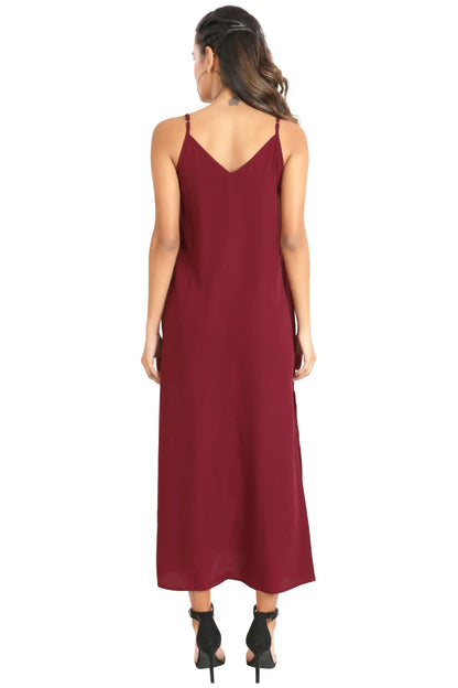 Strap Dress Maxi Style Long Kaftans with Pockets - Available in 5 Colors