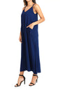 Strap Dress Maxi Style Long Kaftans with Pockets - Available in 5 Colors