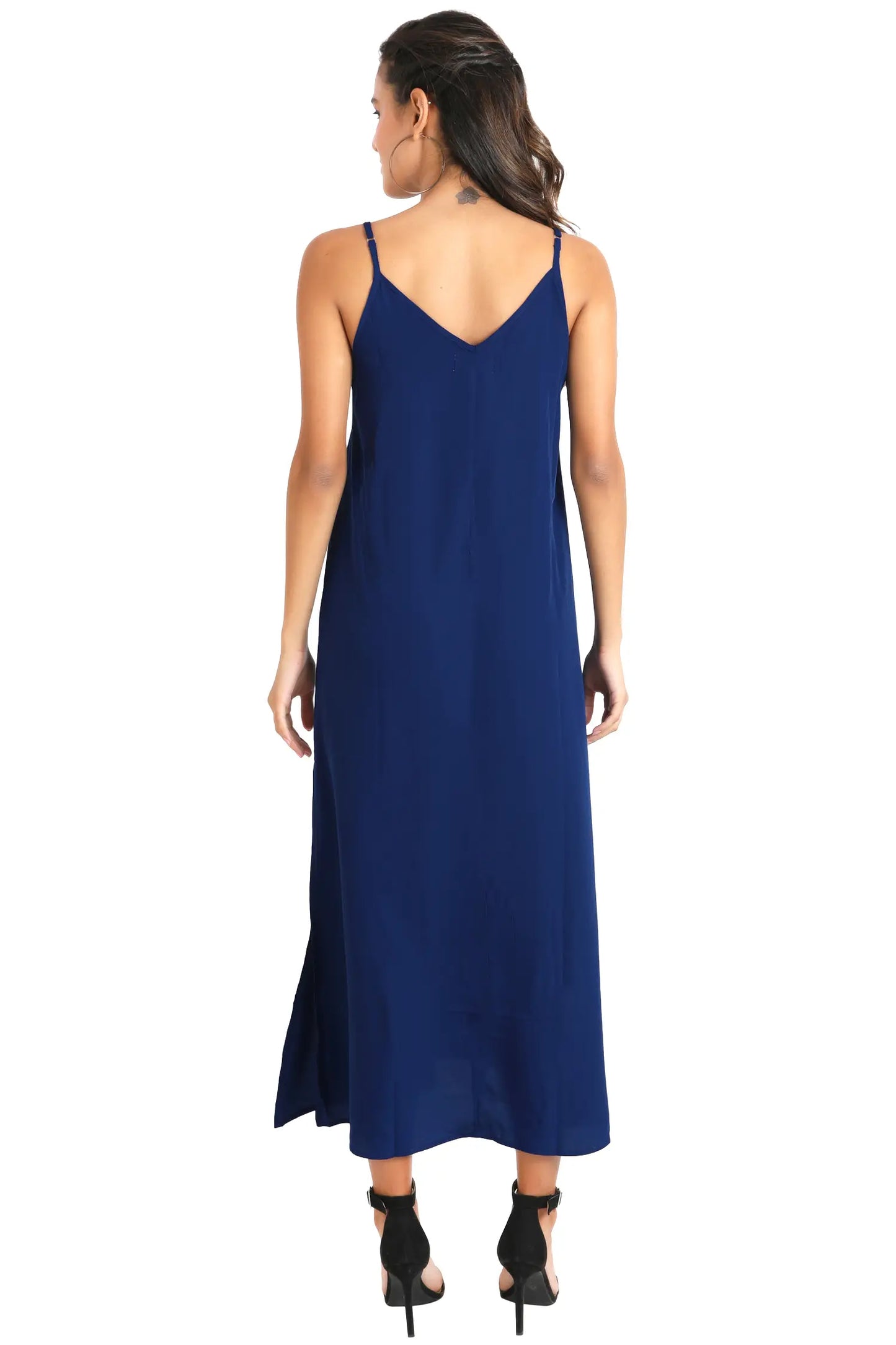 Strap Dress Maxi Style Long Kaftans with Pockets - Available in 5 Colors