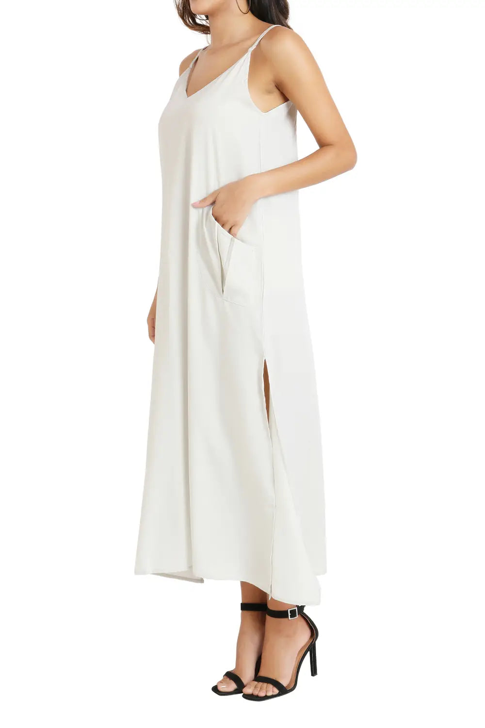 Strap Dress Maxi Style Long Kaftans with Pockets - Available in 5 Colors