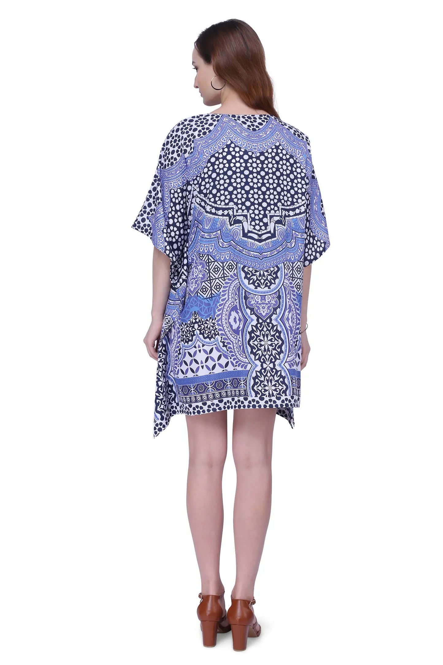 Women's Short Kaftan Suitable for Standard to Plus Size 158 - Available in 5 Colors