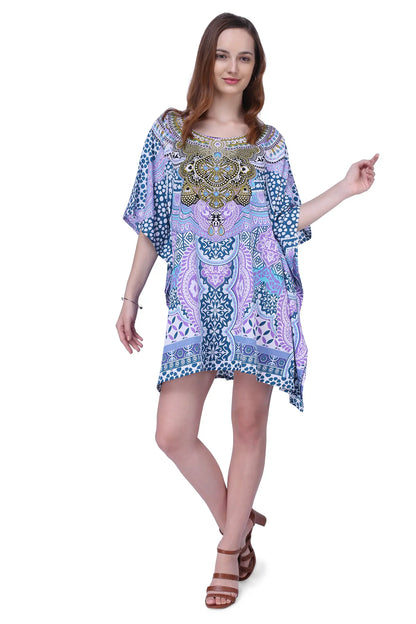 Women's Short Kaftan Suitable for Standard to Plus Size 158 - Available in 5 Colors