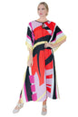 Women Kaftan Tunic Kimono Dresses Cherish Red - Available in Multiple Sizes