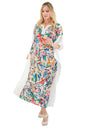 Women Kaftan Tunic Kimono Dresses Camo - Available in 2 Color Options