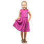 Girls Kids Vintage Style Shoulder Bow Dresses sizes from Galaxy Print - Available in 3 Colors