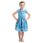 Girls Kids Vintage Style Peter Pan Collar Dresses Bird Print - Available in 3 Colors