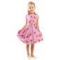 Girls Kids Vintage Style Collared Button down Dresses Butterfly Print - Available in 3 Colors