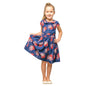 Girls Kids Vintage Style Peter Pan Collar Dresses Butterfly Print - Available in 3 Colors