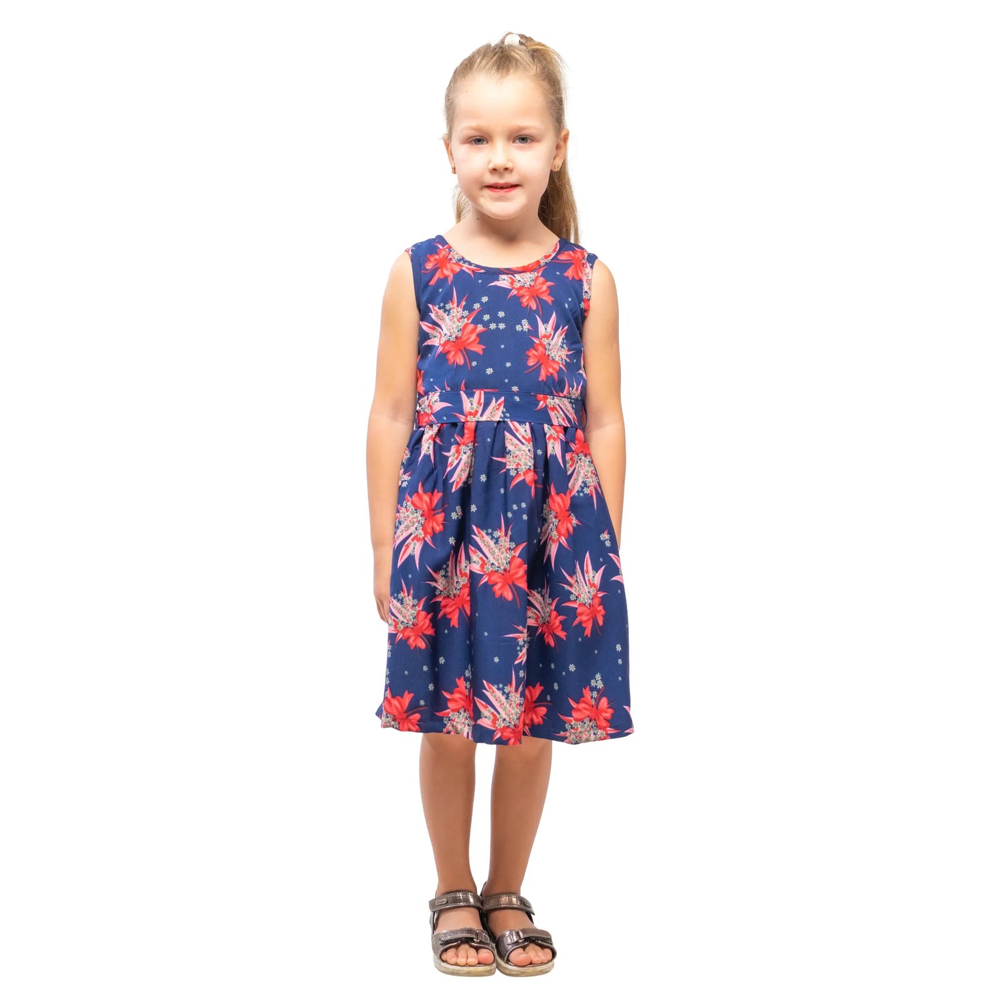 Girls Kids Vintage Audrey Hepburn Style sizes Butterfly Print - Available in 3 Colors