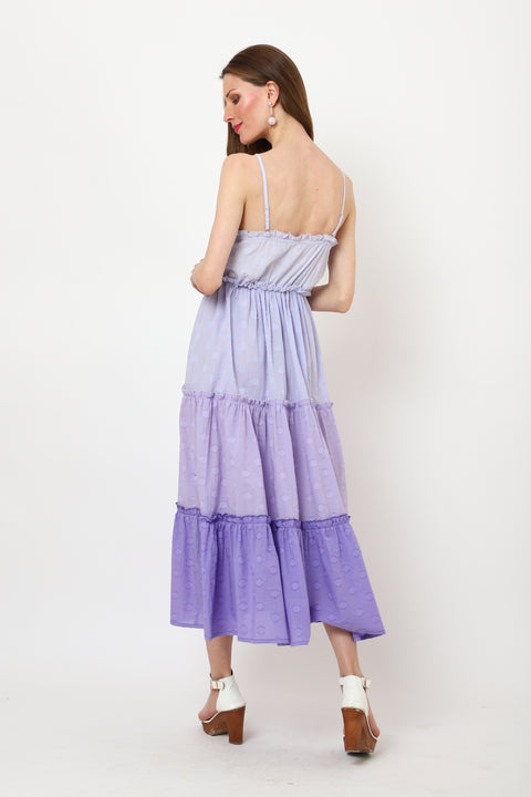 Women Color-Block Sweetheart  Neckline Dress - MOQ 10Pcs.