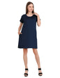 Short Sleeve Loose T-Shirt Dress - Available in 6 Colors