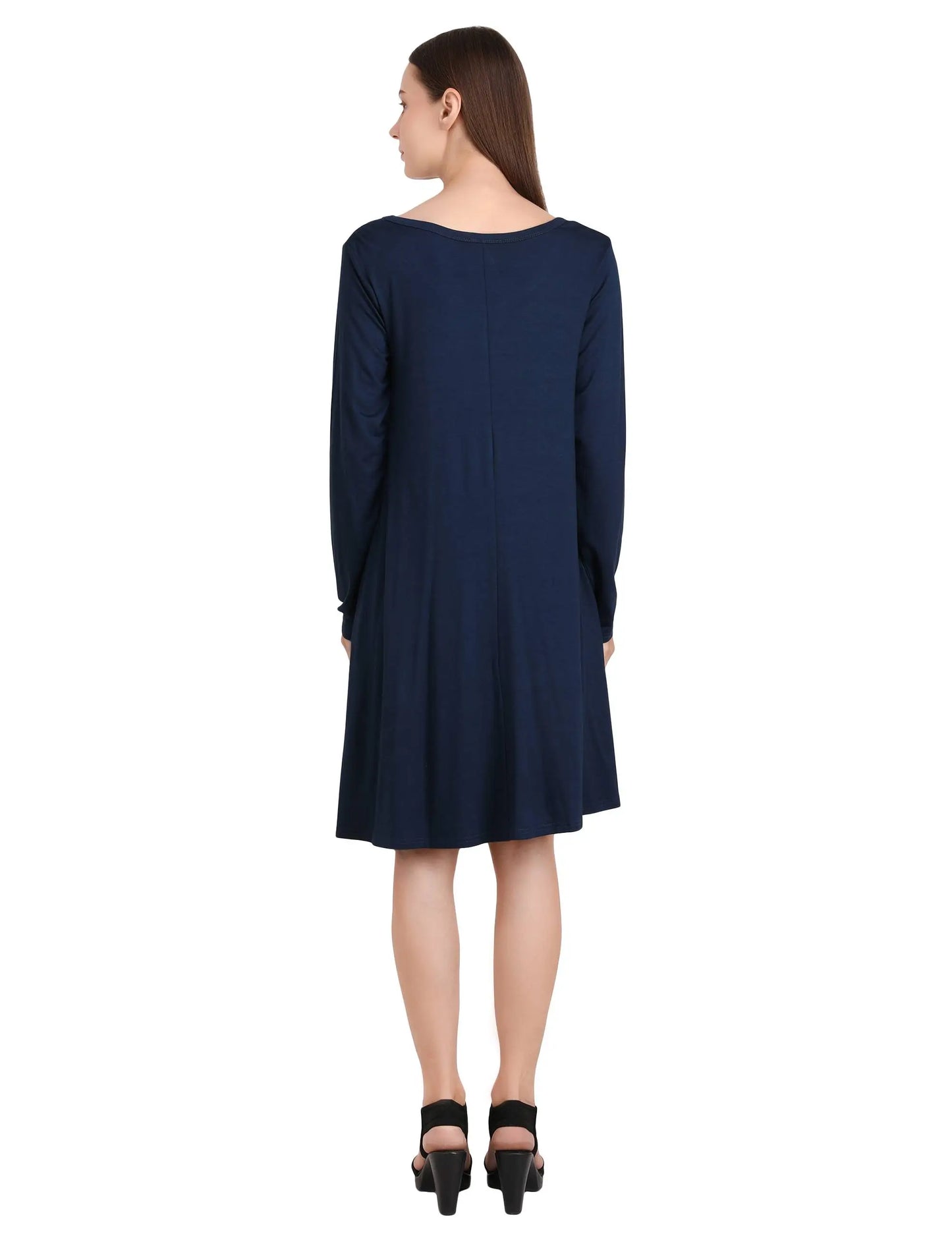 Long Sleeve T-Shirt Dress with Pockets - Available in 6 Colors